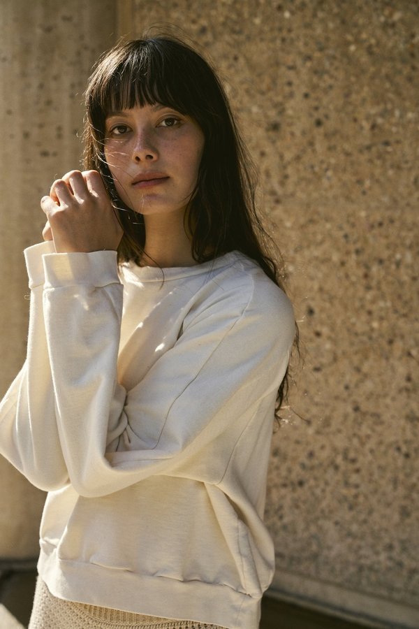 Easy Sweatshirt in Natural Organic Cotton