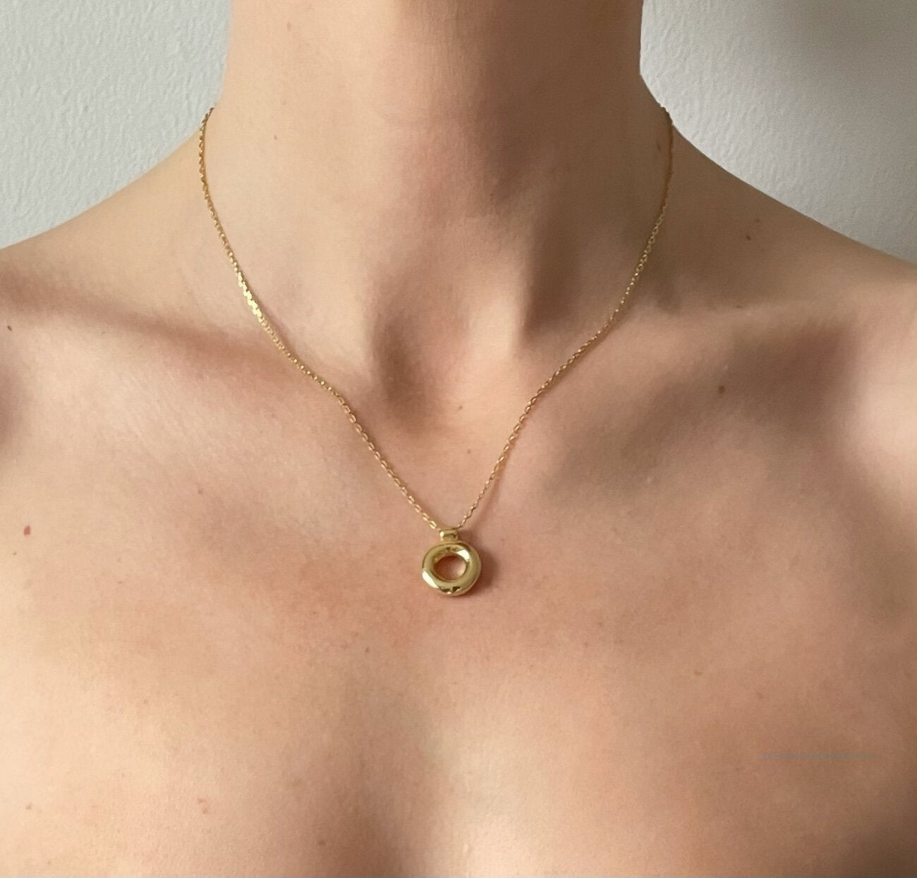 'J' 'O' 'R' 'S' Initial Pendant in Gold