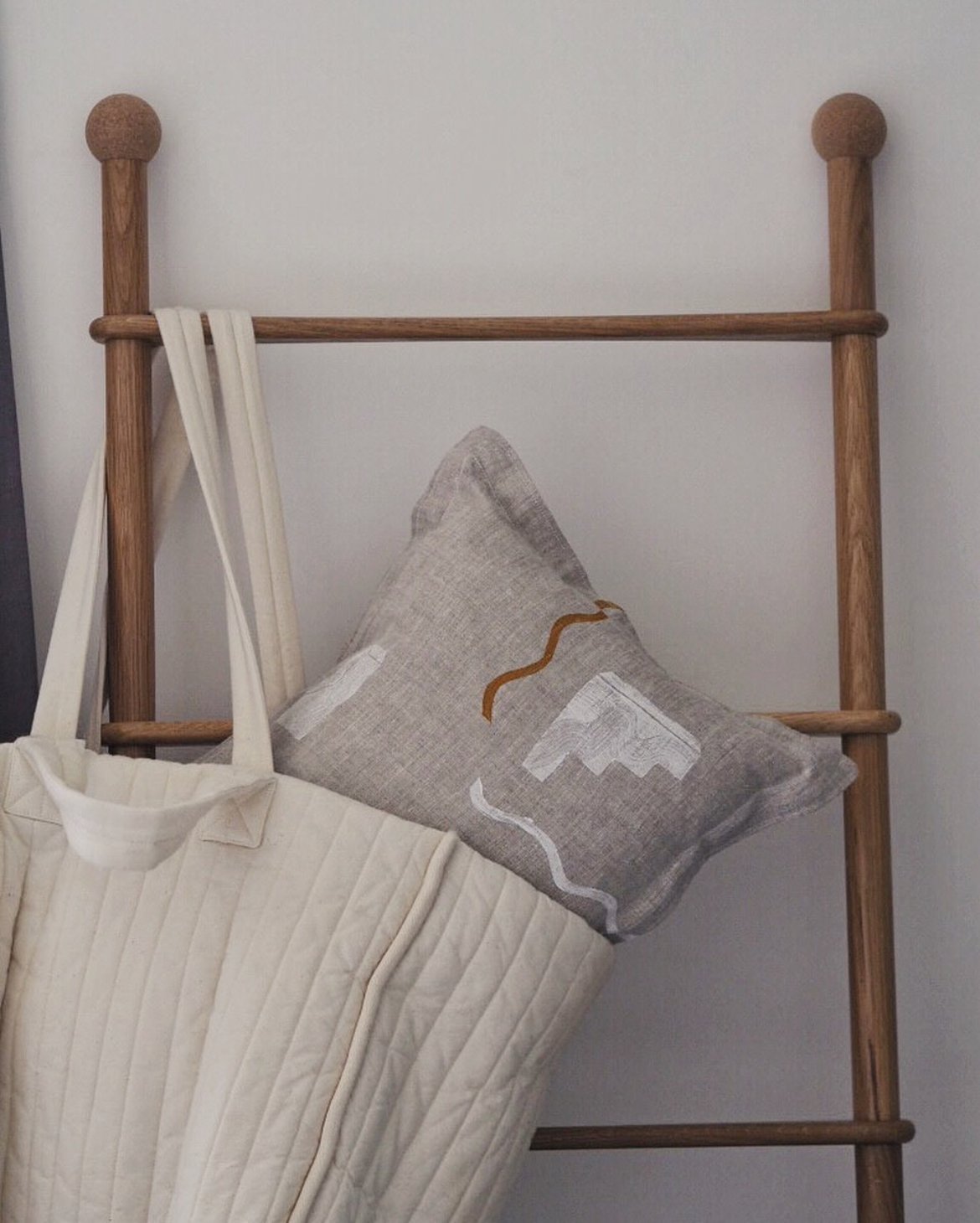 Limited Edition AL-GHARB Linen Cushion in Natural