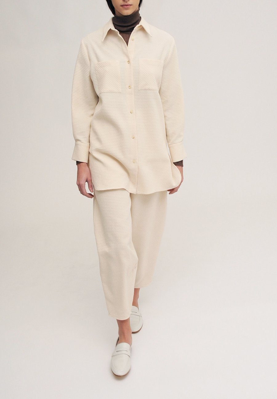 Pierre Organic Cotton Shirt in Ecru