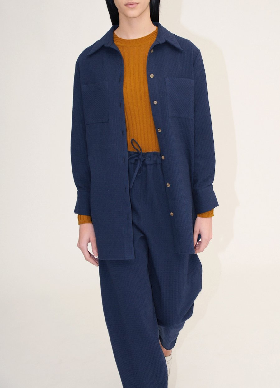 Pierre Organic Cotton Shirt in Indigo