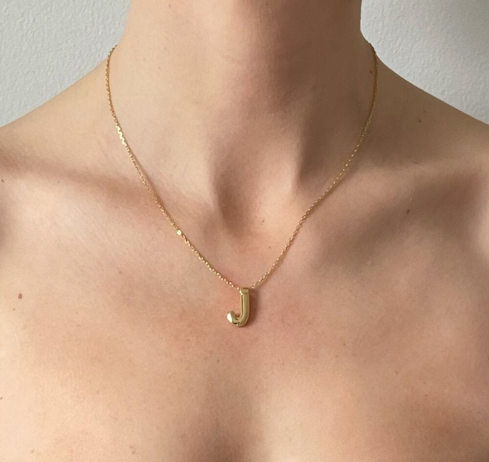 'J' 'O' 'R' 'S' Initial Pendant in Gold