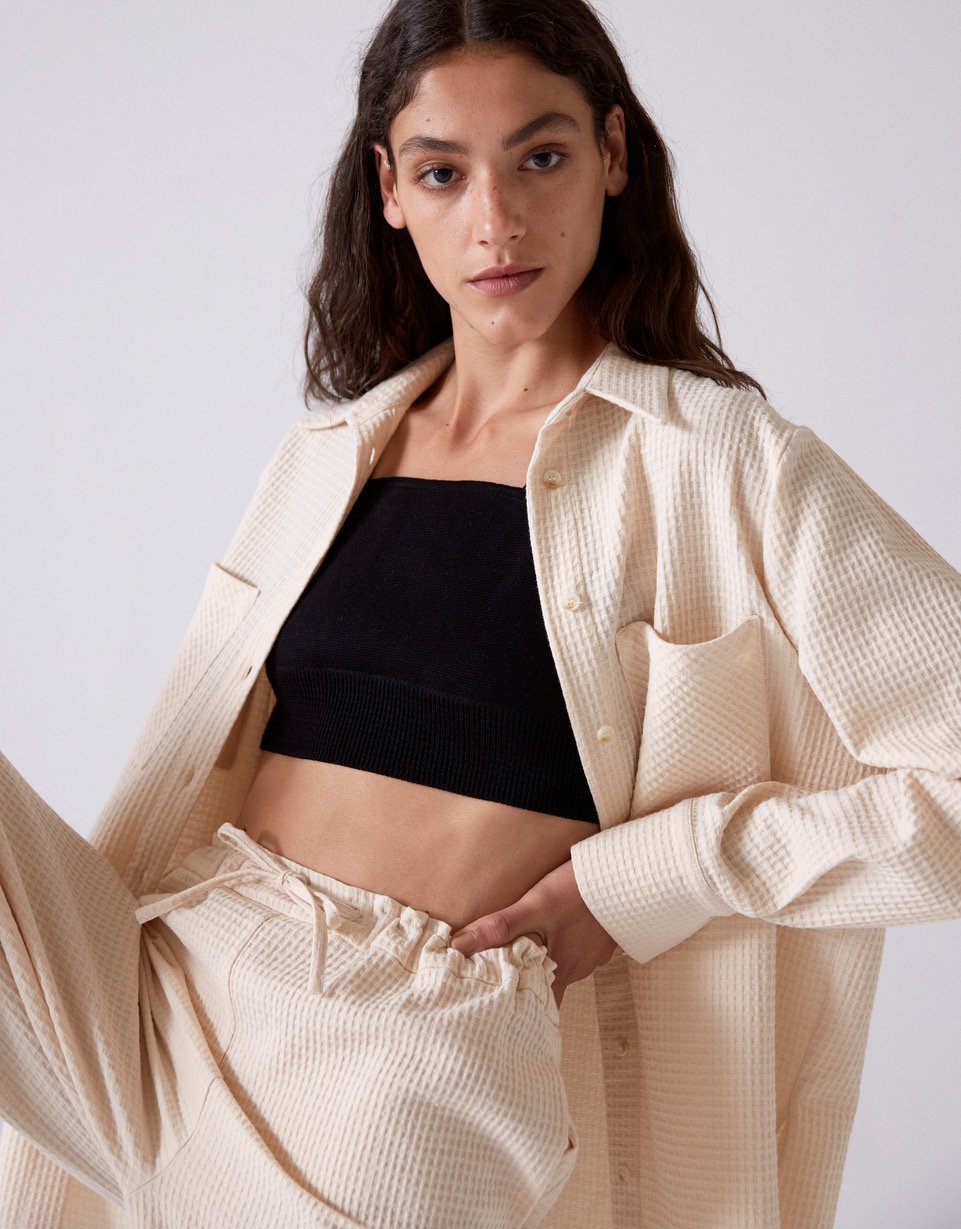 Pierre Organic Cotton Shirt in Ecru