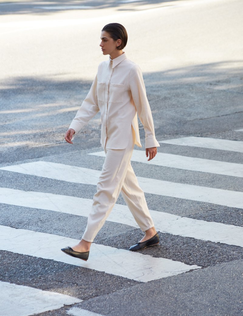 Pierre Organic Cotton Shirt in Ecru