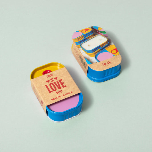 I Love You Tinned Candle