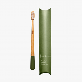 Bamboo Toothbrush in Moss Green | The Collaborative Store