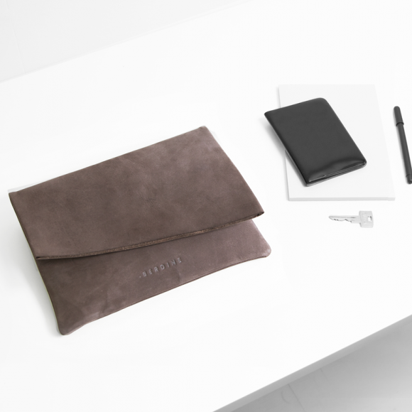 Leather Fold Clutch in Chocolate | The Collaborative Store