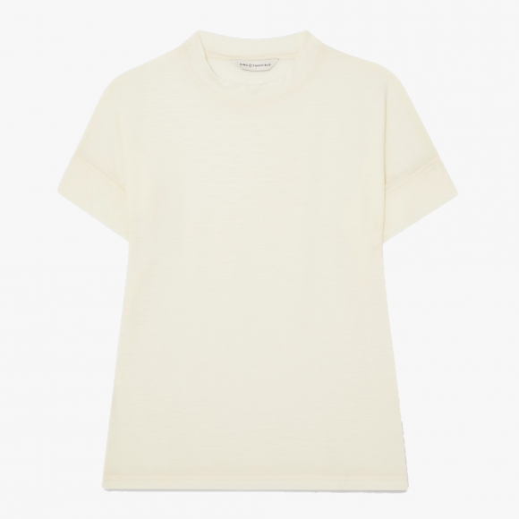 Merino T-Shirt in Ivory | The Collaborative Store