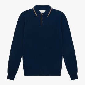 King & Tuckfield Textured Polo  | The Collaborative Store