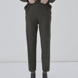 Palla Knitted Trousers in Dark Green | The Collaborative Store
