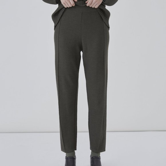 Palla Knitted Trousers in Dark Green | The Collaborative Store