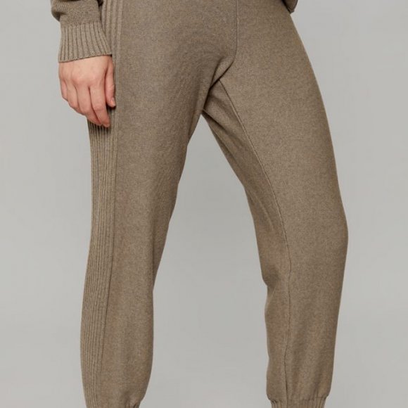 Luka Knitted Pants in Taupe | The Collaborative Store