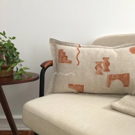 Limited Edition AL-GHARB Linen Cushion | The Collaborative Store