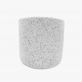Medium Jesmonite Pot in White | The Collaborative Store