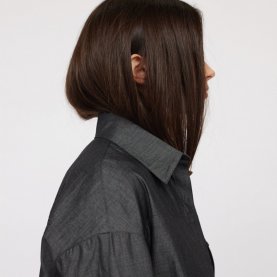 Oversized Coated Cotton Shirt | The Collaborative Store
