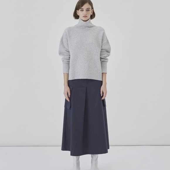 Bennett Cashmere Blend Sweater in Ice Grey | The Collaborative Store