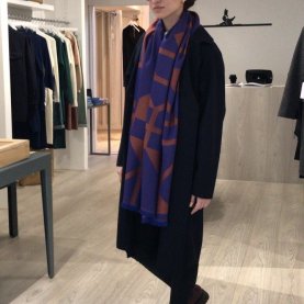 Structured Wool Coat in Deep Navy | The Collaborative Store