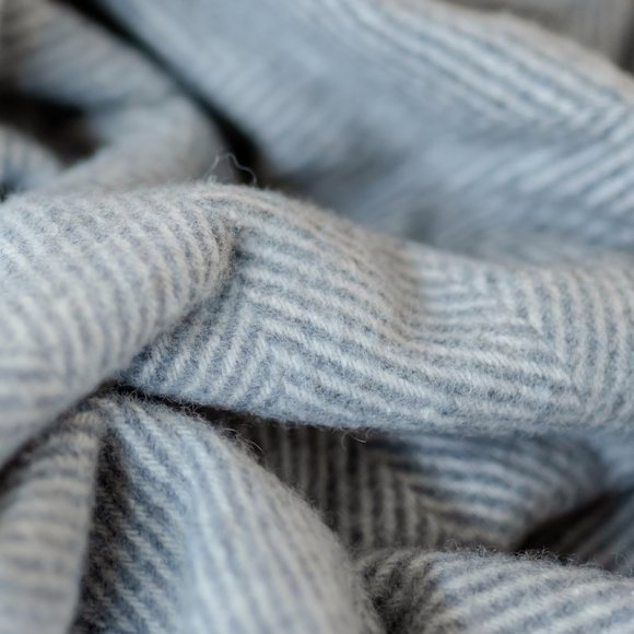 Recycled Wool Throw in Charcoal | The Collaborative Store