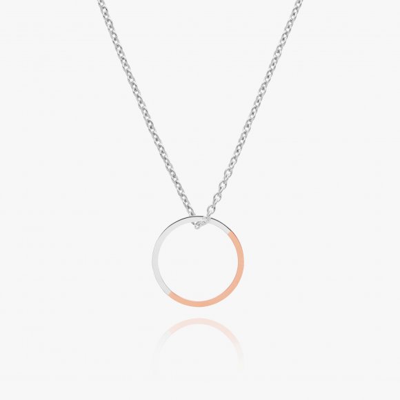 Two-Tone Circle Necklace | The Collaborative Store