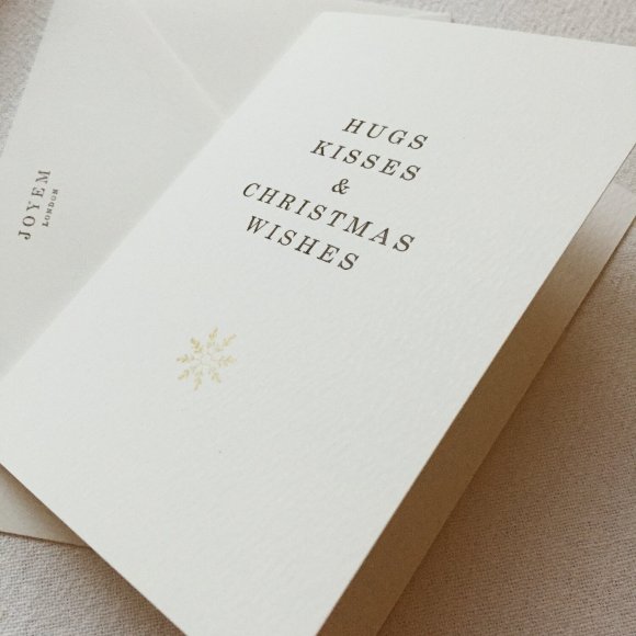 Hugs, Kisses and Christmas Wishes Card | The Collaborative Store