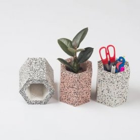 Hexagonal Terrazzo Pot | The Collaborative Store