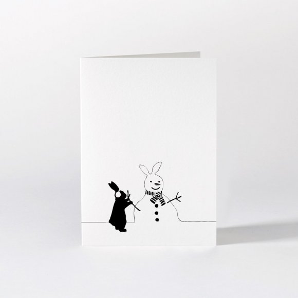 Snowman Rabbit Card | The Collaborative Store