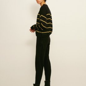 Luka Knitted Pants in Charcoal | The Collaborative Store