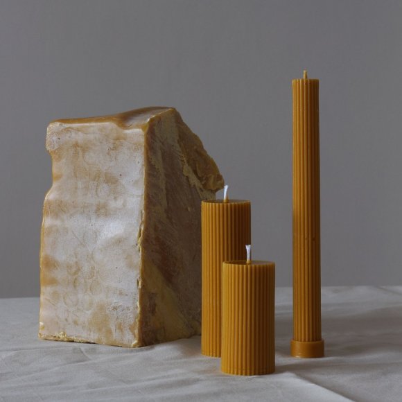 Cylinders Candle Set in Natural | The Collaborative Store