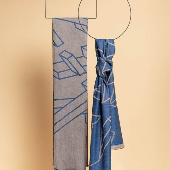 Large Geometric Pattern Scarf | The Collaborative Store
