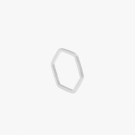 Hexagon Silver Ring | The Collaborative Store