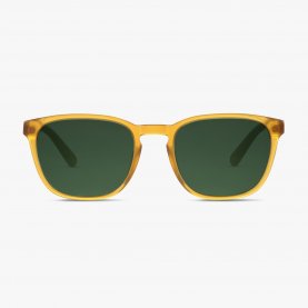 Bowery Amber Sunglasses with Green Lenses | The Collaborative Store