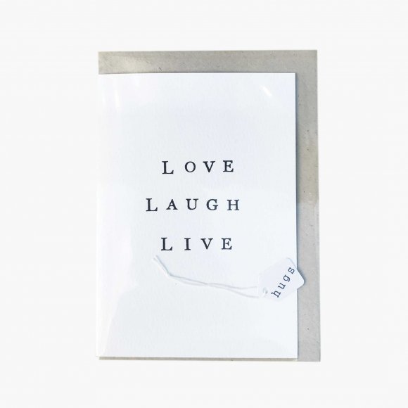 Love Laugh Live Card | The Collaborative Store