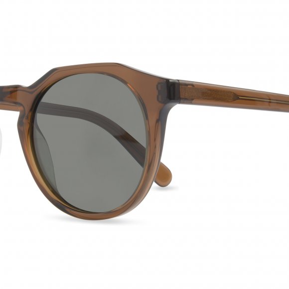 Archer Dark Rum Sunglasses with Green Lenses | The Collaborative Store