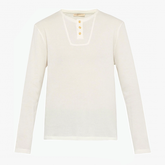 Waffle Effect Mako Cotton Top | The Collaborative Store