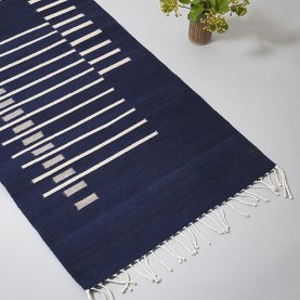 Long Parallel Runner in Navy | The Collaborative Store