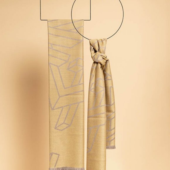 Arvin Geometric Pattern Scarf | The Collaborative Store
