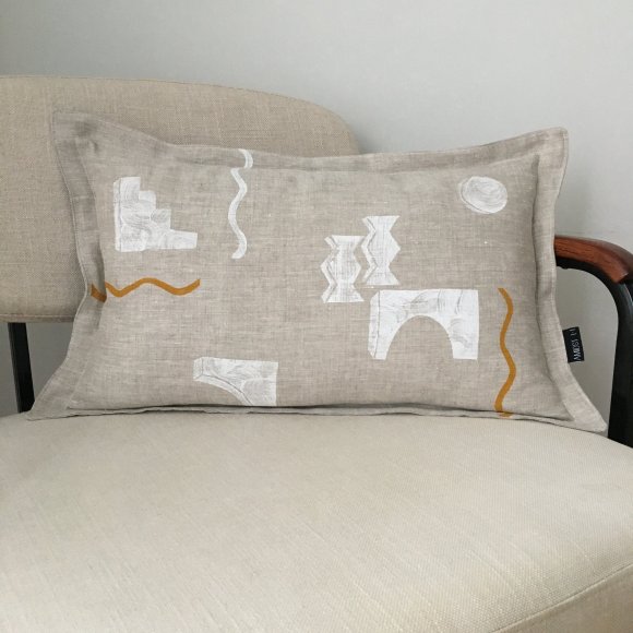 Limited Edition AL-GHARB Linen Cushion | The Collaborative Store