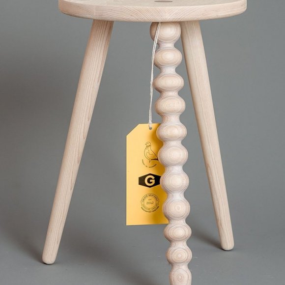 Perfectly Imperfect Ash Stool | The Collaborative Store