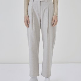 Palmer Trousers in Light Grey Recycled Cotton | The Collaborative Store