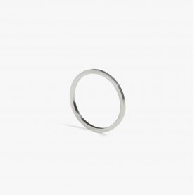 Skinny Square Silver Stacking Ring | The Collaborative Store