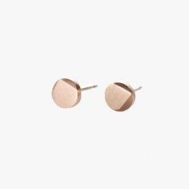 FIONN Large Solid Rose Gold Stud Earrings | The Collaborative Store