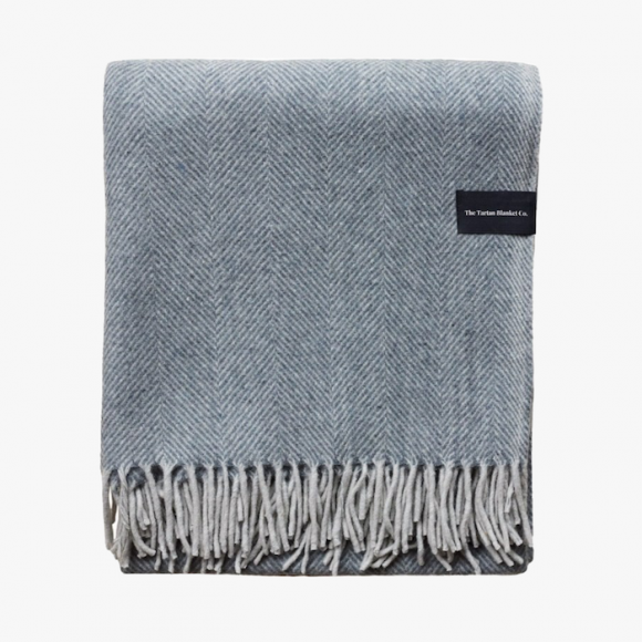 Recycled Wool Throw in Charcoal | The Collaborative Store