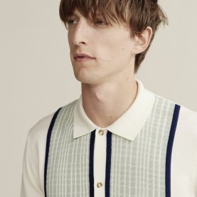 Knitted Patterned Merino Shirt | The Collaborative Store