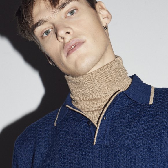 King & Tuckfield Textured Polo  | The Collaborative Store
