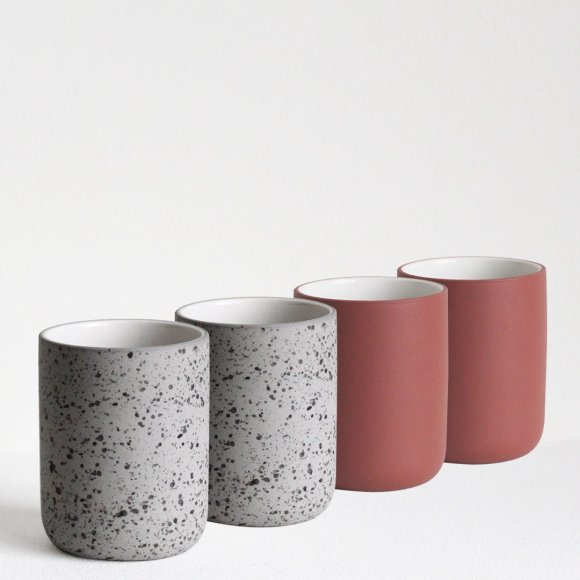 Coffee Cups - Set of 4 in Terracotta | The Collaborative Store
