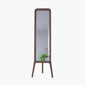 Free Standing Walnut R-Mirror  | The Collaborative Store