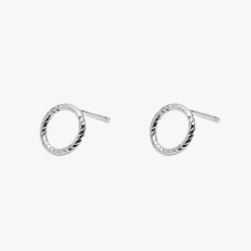 Mini Circle Faceted Earrings | The Collaborative Store