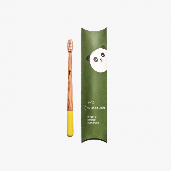 Tiny Kids Bamboo Toothbrush in Sunshine Yellow | The Collaborative Store