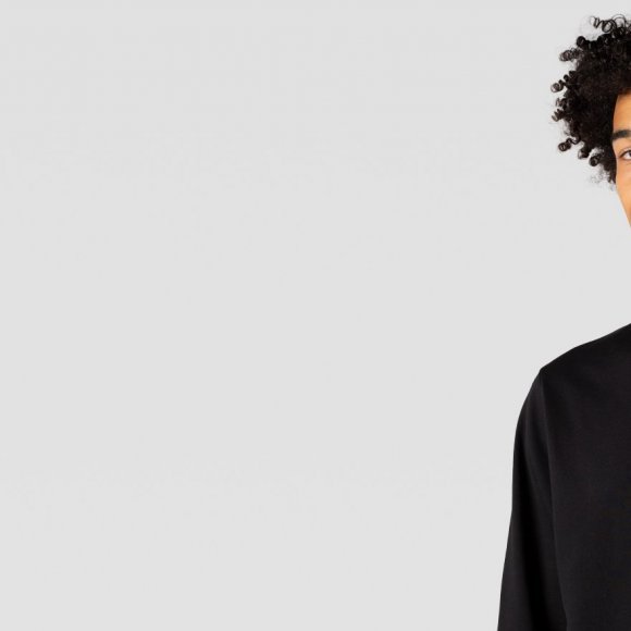 Organic Brushed Cotton Sweatshirt in Black | The Collaborative Store